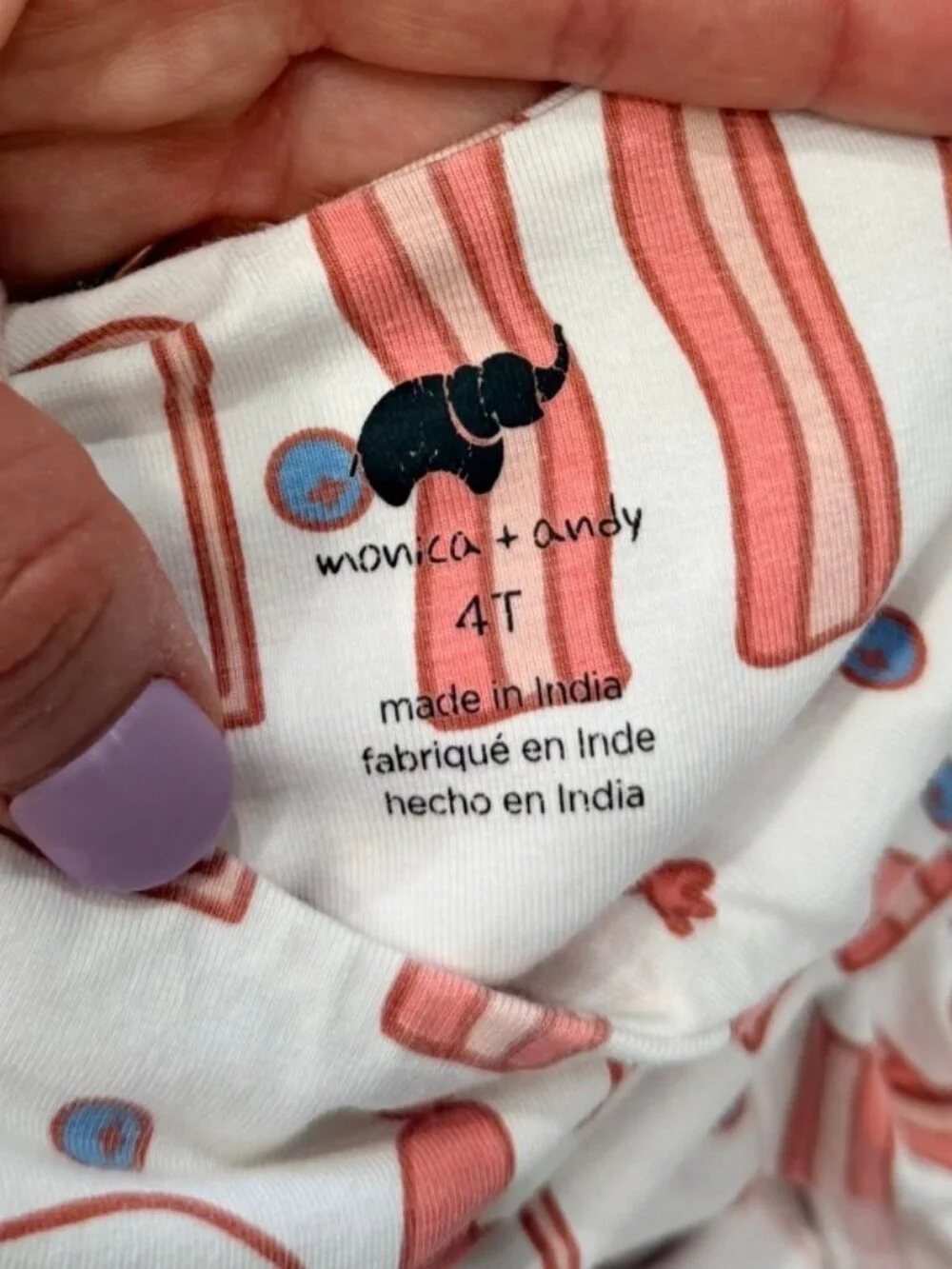 Monica + Andy Breakfast Print Long Sleeve Let's Dance Twirl Dress Size 4T